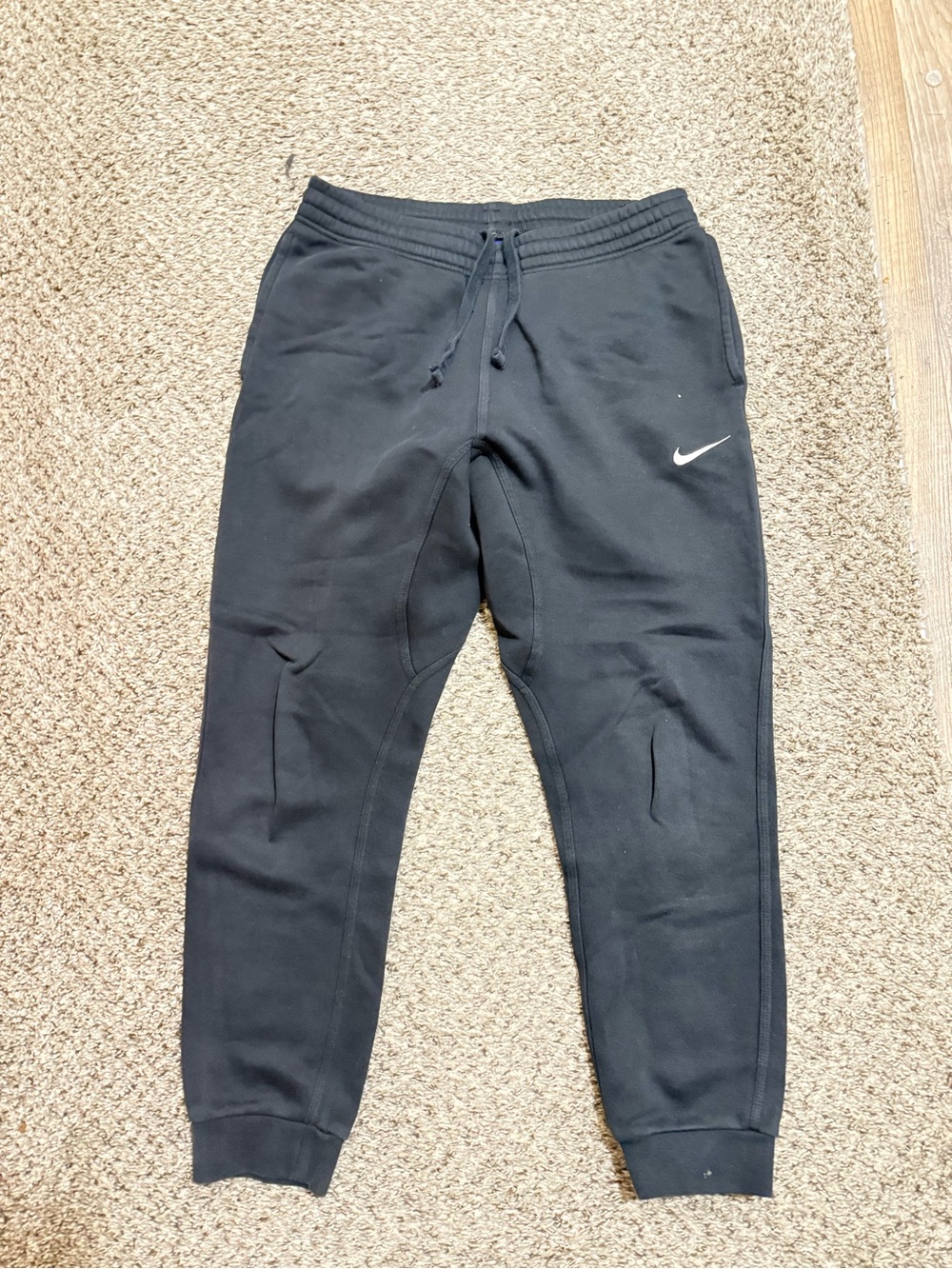 Nike Black Jogger Pants with Swoosh